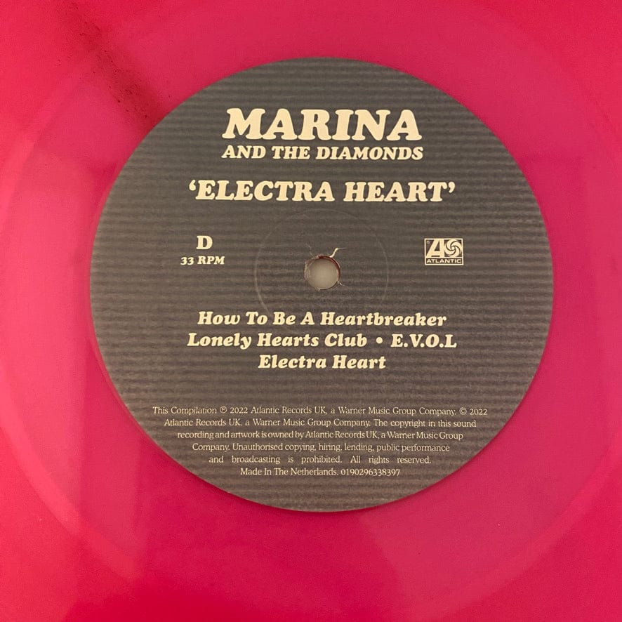 Marina And The Diamonds – Electra Heart (Platinum Blonde Edition) 2LP USED VG++/VG+ Pink Vinyl - Image 9