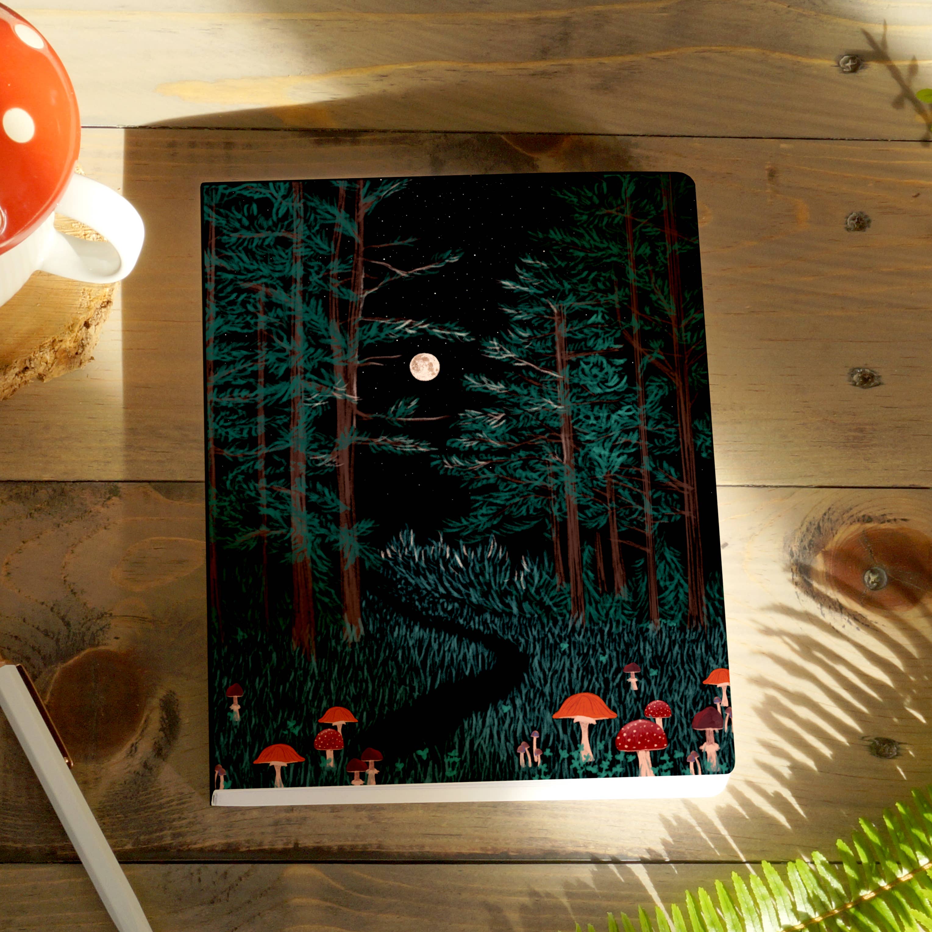 Moonrise Forest Medium Layflat Journal Notebook - Image 2