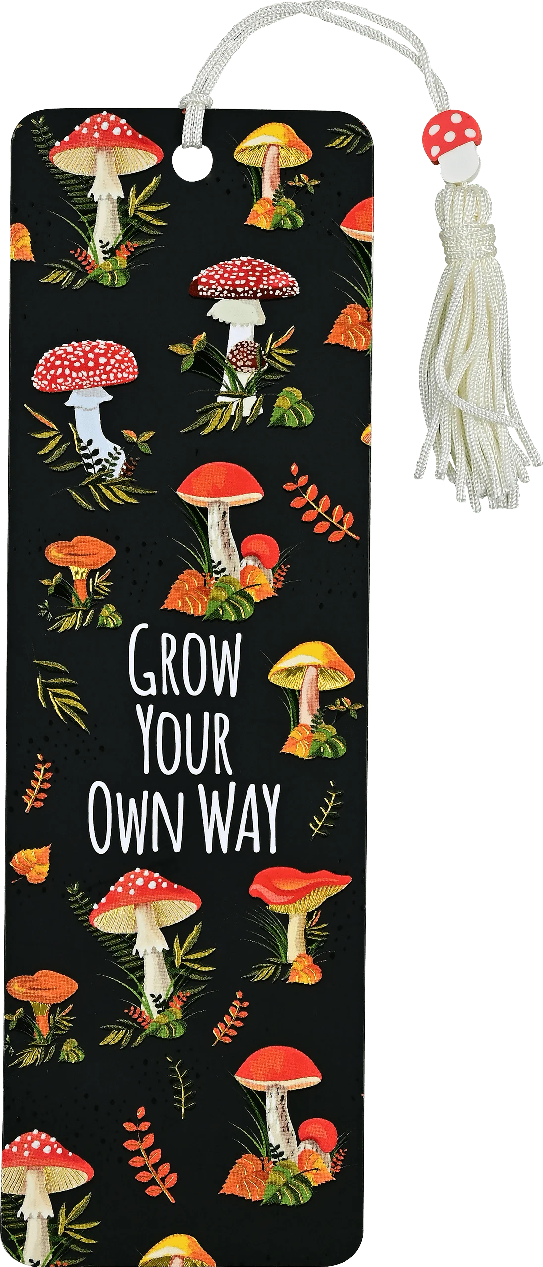 Mushrooms Beaded Bookmark
