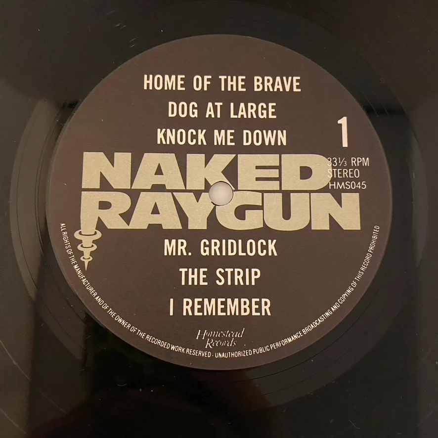 Naked Raygun – All Rise LP USED VG+/VG+ 1986 Pressing - Image 6
