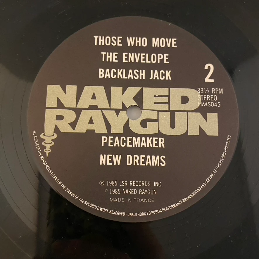 Naked Raygun – All Rise LP USED VG+/VG+ 1986 Pressing - Image 7