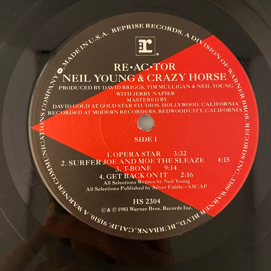 Neil Young & Crazy Horse – Re•ac•tor LP USED VG++/VG+ - Image 5