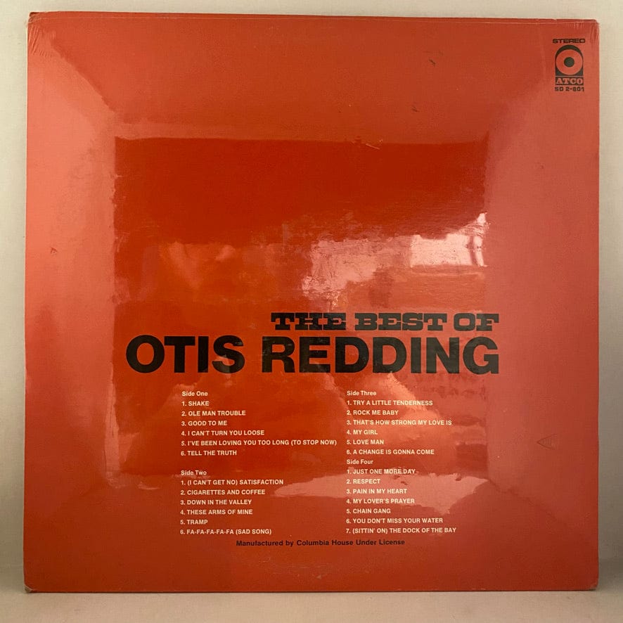 Otis Redding – The Best Of Otis Redding 2LP USED NOS STILL SEALED - Image 2