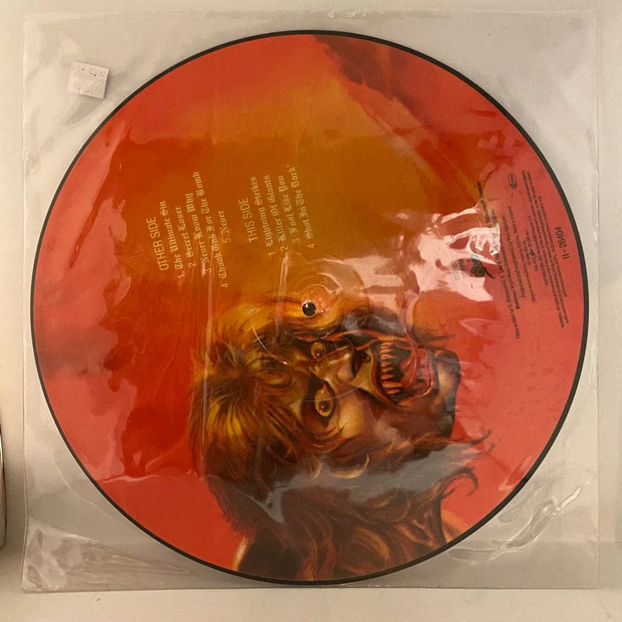 Ozzy Osbourne – The Ultimate Sin LP USED NM/VG Picture Disc - Image 2