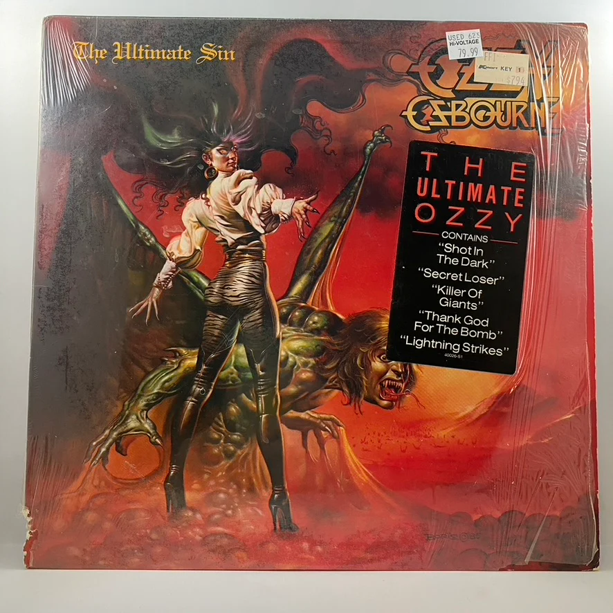 Ozzy Osbourne – The Ultimate Sin LP USED Vinyl VG+/VG