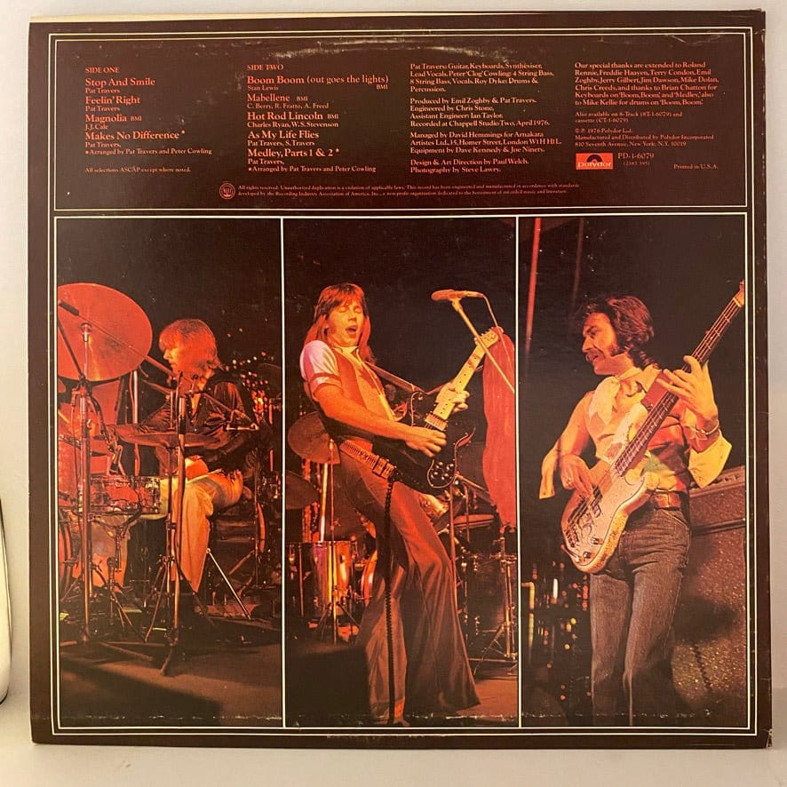 Pat Travers – Pat Travers LP USED NM/VG+ - Image 2