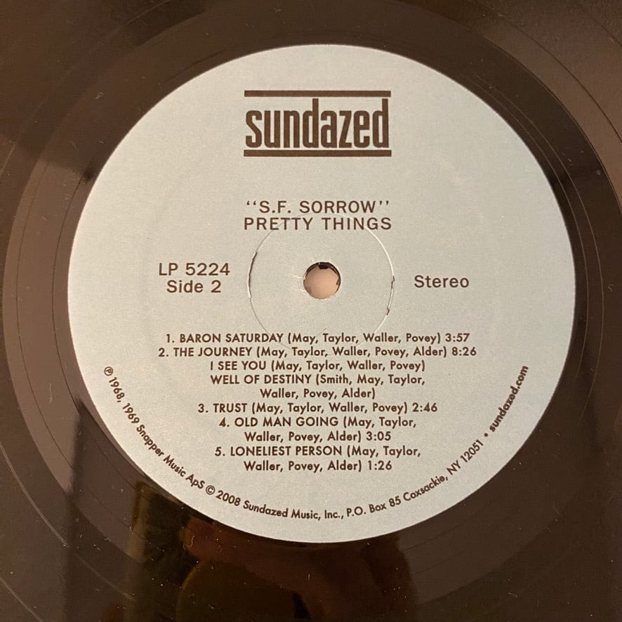 Pretty Things – S.F. Sorrow LP USED NM/VG+ 2008 Sundazed Pressing - Image 4