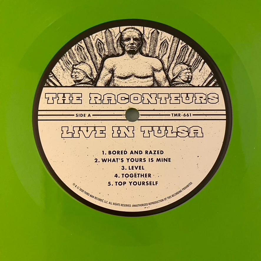 Raconteurs – Live In Tulsa 3LP USED NM/NM Color Vinyl w/ 7" Flexi - Image 3