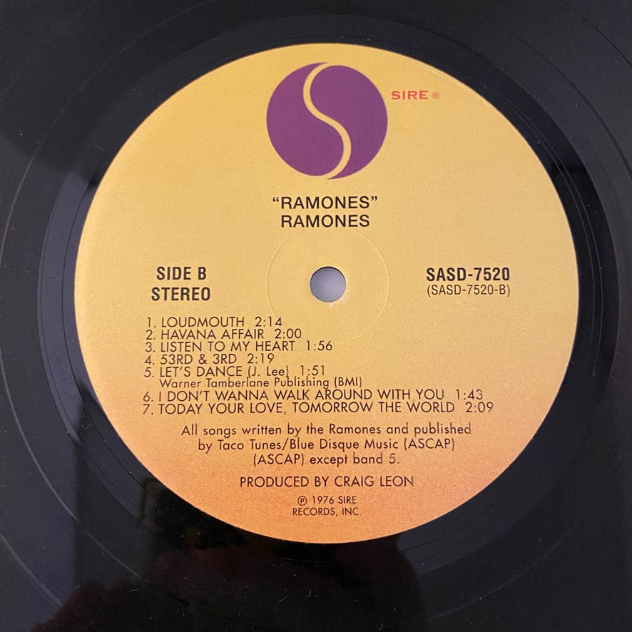 Ramones – Ramones LP USED VG+/VG 2001 Pressing - Image 4