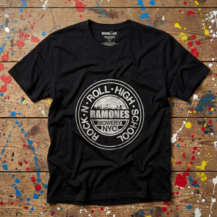 Ramones Unisex Premium Carbon T-Shirt: Rock N' Roll High School (Black) - Image 2