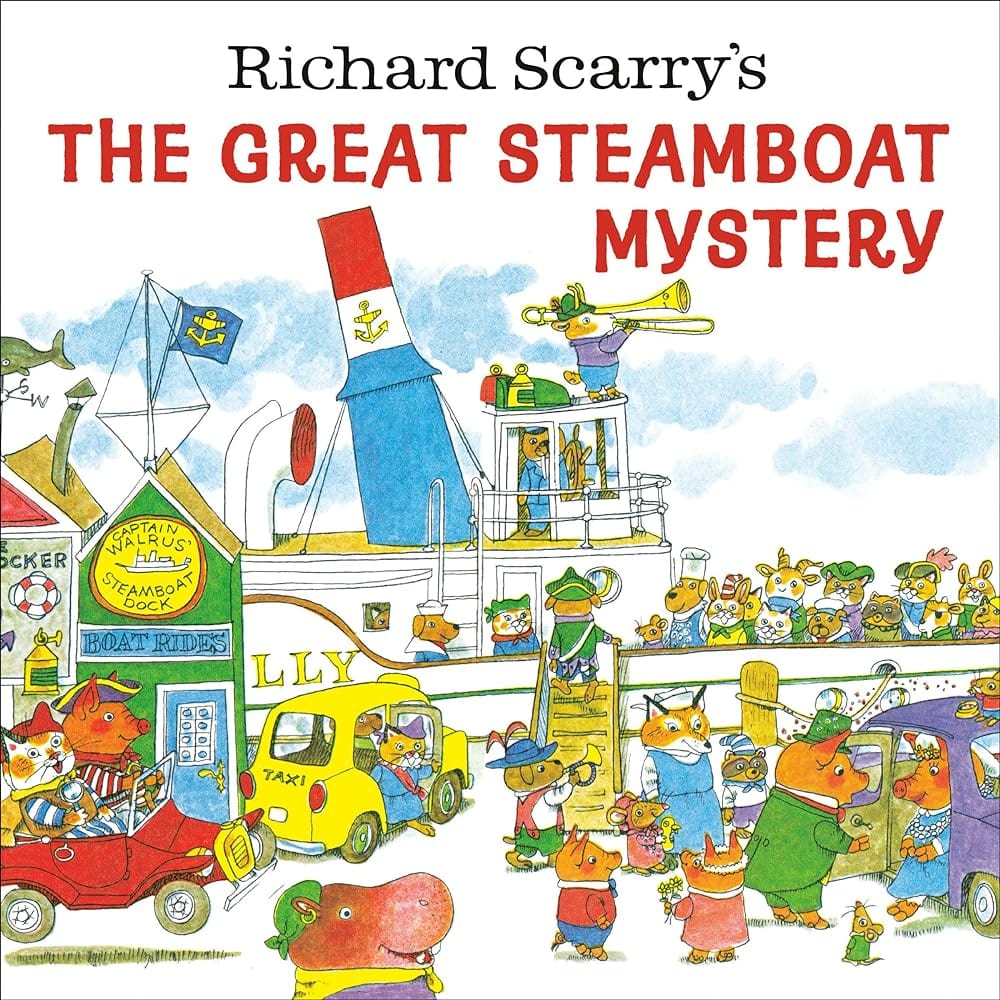 Richard Scarry's The Great Steamboat Mystery by Richard Scarry