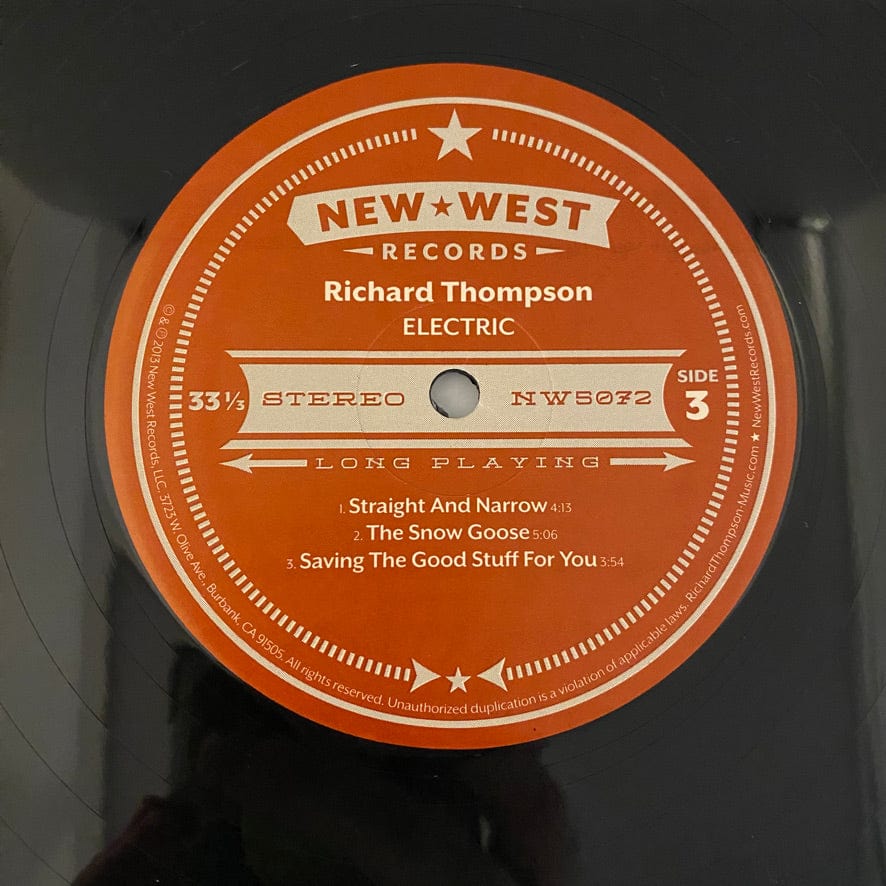 Richard Thompson – Electric 2LP USED NM/VG++ - Image 5