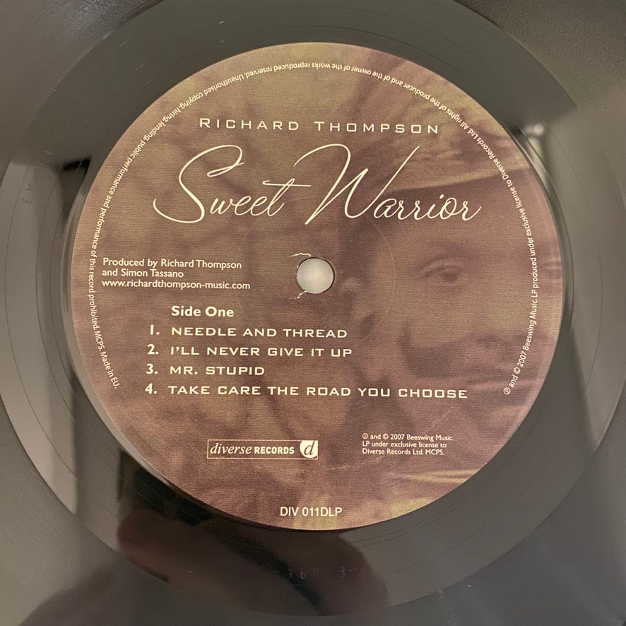 Richard Thompson – Sweet Warrior 2LP USED NM/VG++ 2007 Pressing - Image 3