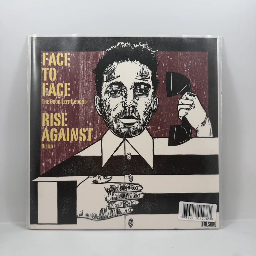 Rise Against / Face To Face – Rise Against / Face To Face 7" USED Vinyl NM/NM Color Vinyl - Image 2