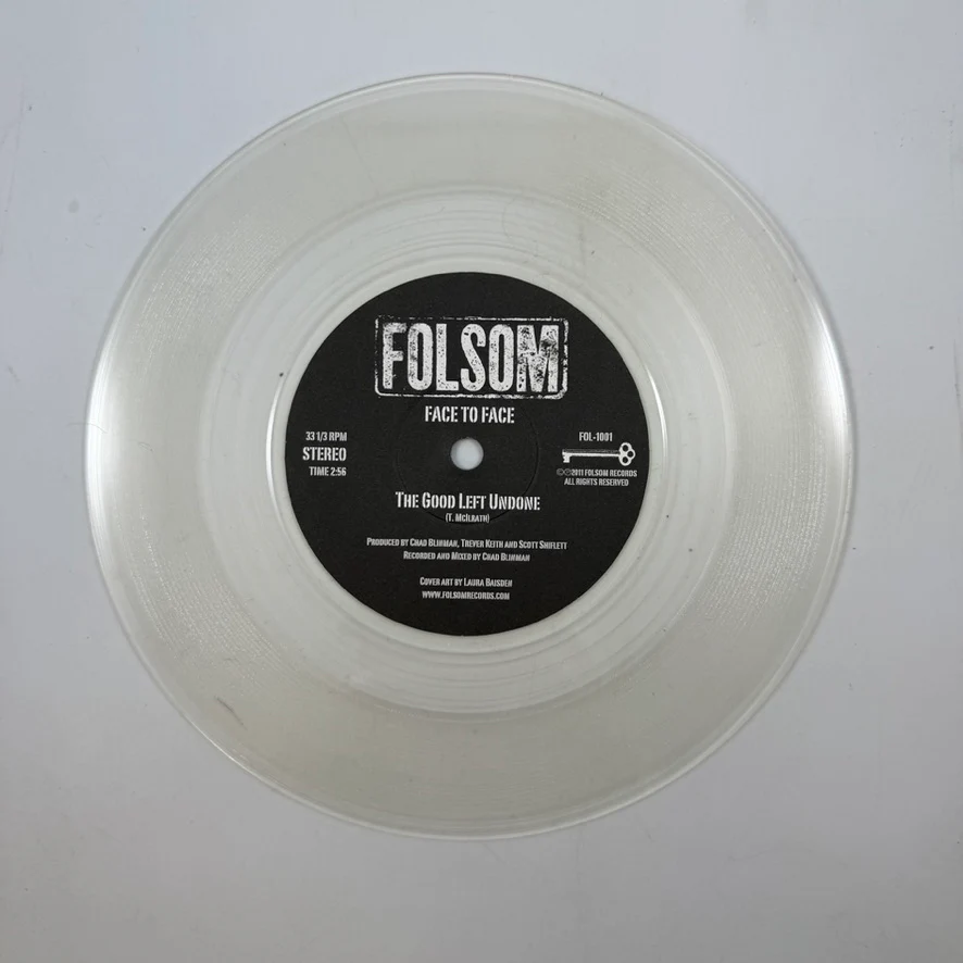 Rise Against / Face To Face – Rise Against / Face To Face 7" USED Vinyl NM/NM Color Vinyl - Image 3