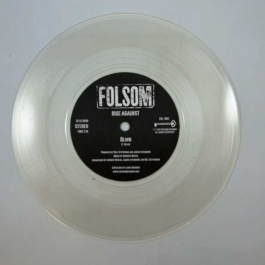 Rise Against / Face To Face – Rise Against / Face To Face 7" USED Vinyl NM/NM Color Vinyl - Image 4