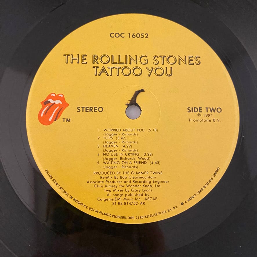 Rolling Stones – Tattoo You LP USED VG++/NM - Image 4