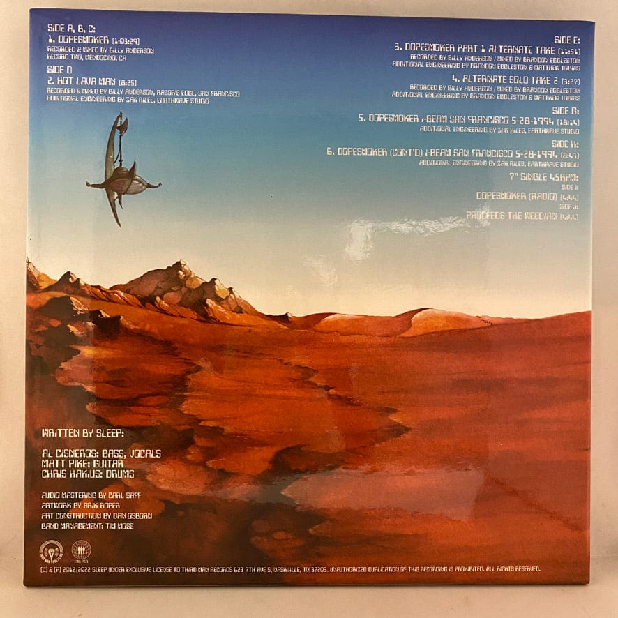 Sleep – Dopesmoker 4LP+7" USED NM/VG++ Box Set Green Vinyl w/ Patch Vault Club - Image 2