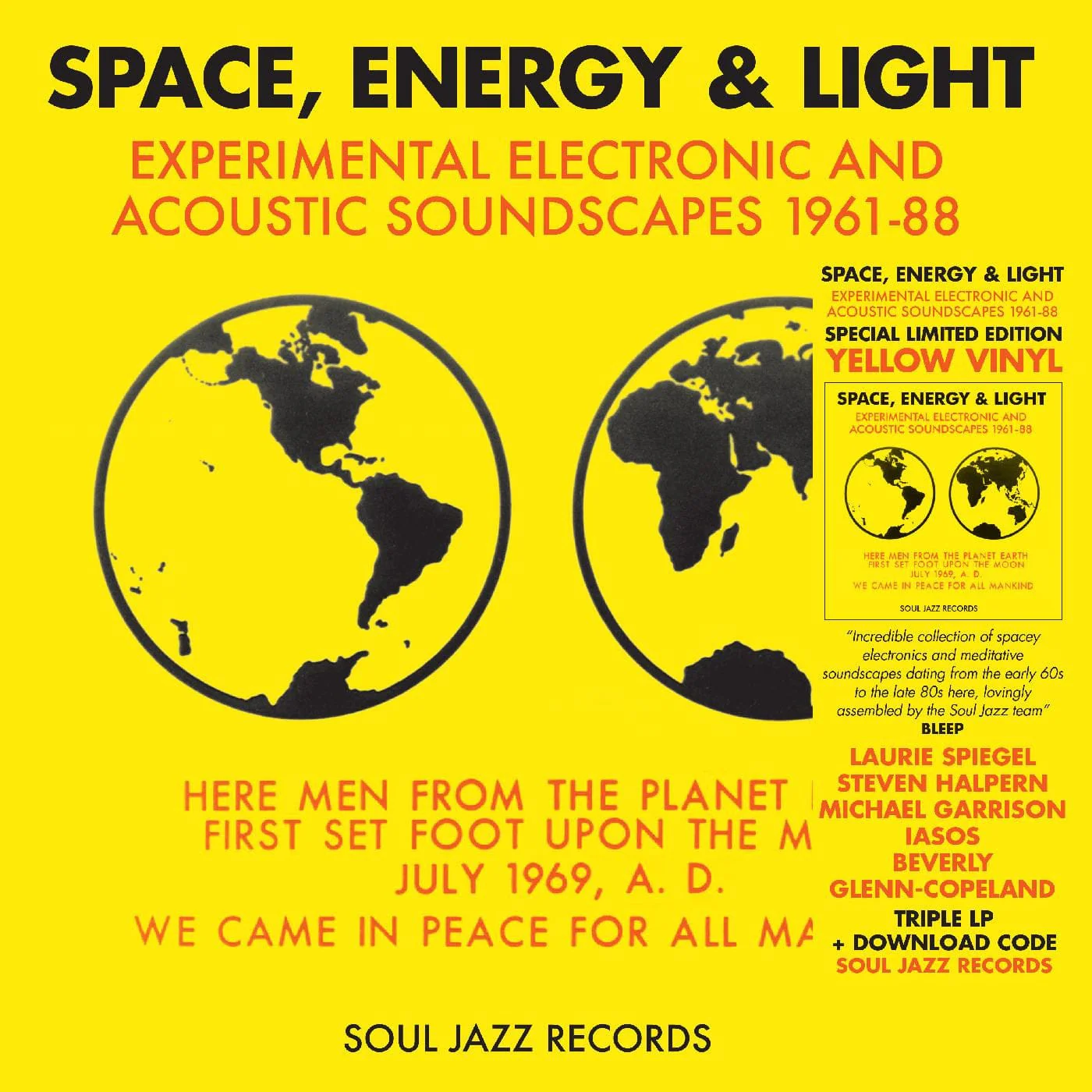 Soul Jazz Records - Space, Energy & Light: Experimental Electronic And Acoustic Soundscapes 1961-88 3LP NEW