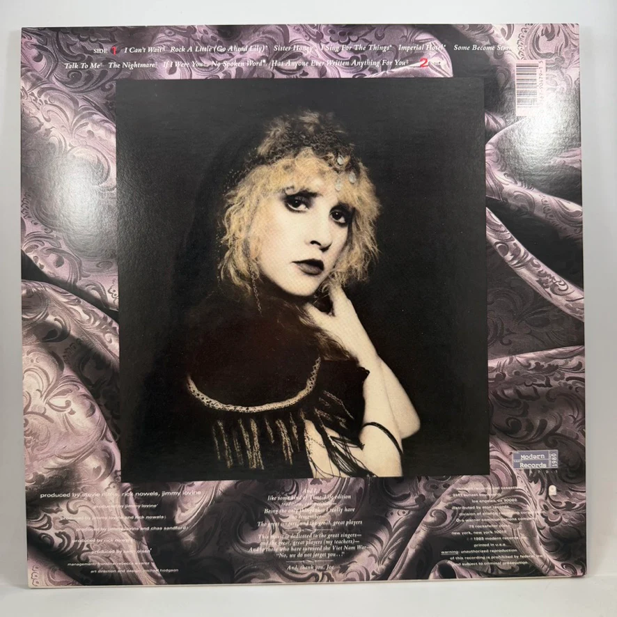 Stevie Nicks – Rock A Little LP USED Vinyl NM/NM - Image 2