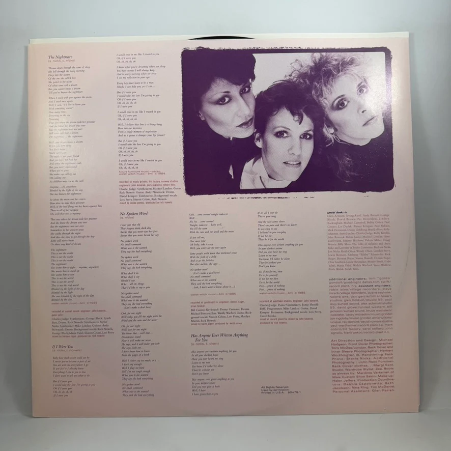 Stevie Nicks – Rock A Little LP USED Vinyl NM/NM - Image 3