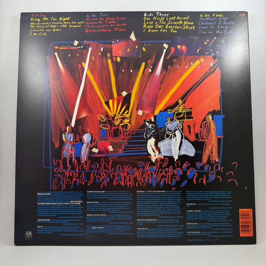 Sting – Bring On The Night LP USED Vinyl NM/VG++ - Image 2