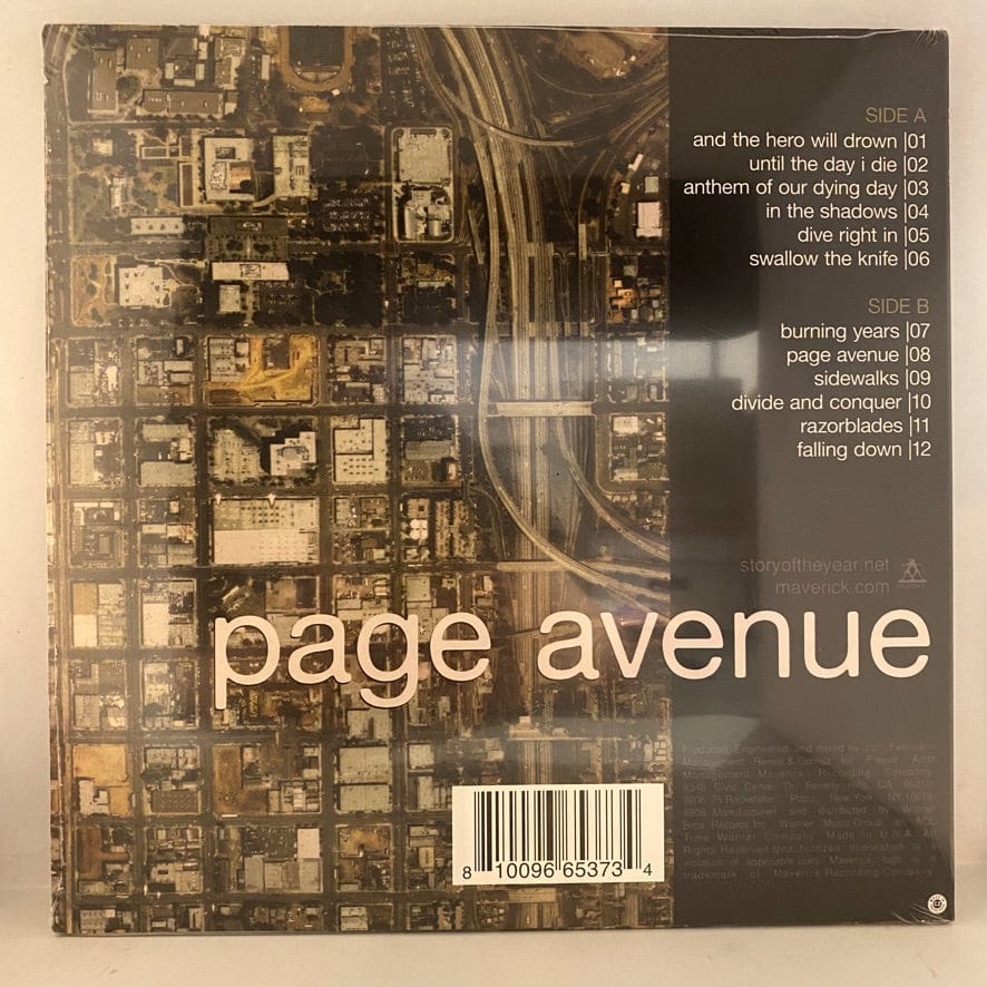 Story Of The Year – Page Avenue LP USED NOS STILL SEALED - Image 2