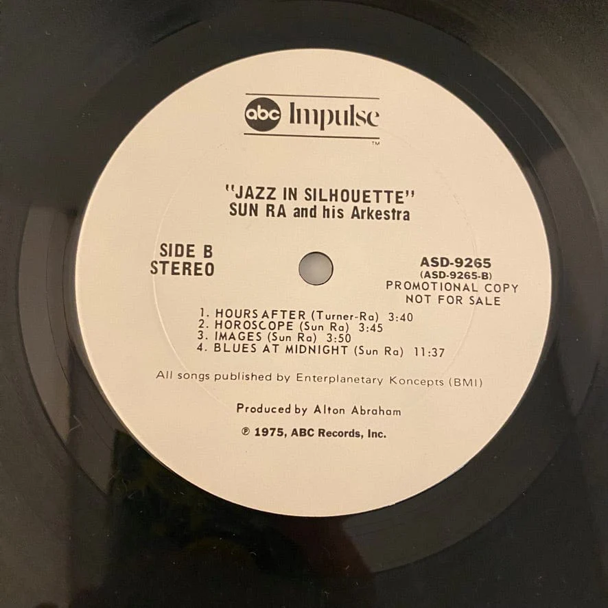 Sun Ra And His Arkestra – Jazz In Silhouette LP USED NM/VG+ 1975 White Label Promo - Image 5