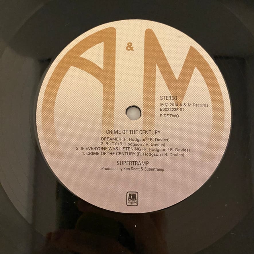 Supertramp – Crime Of The Century LP USED VG++/VG+ 2014 Pressing - Image 5