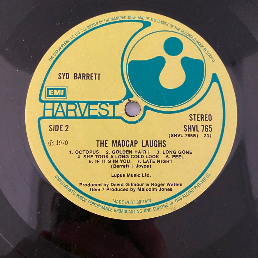 Syd Barrett – The Madcap Laughs LP USED VG+/VG 1970 UK Pressing - Image 9