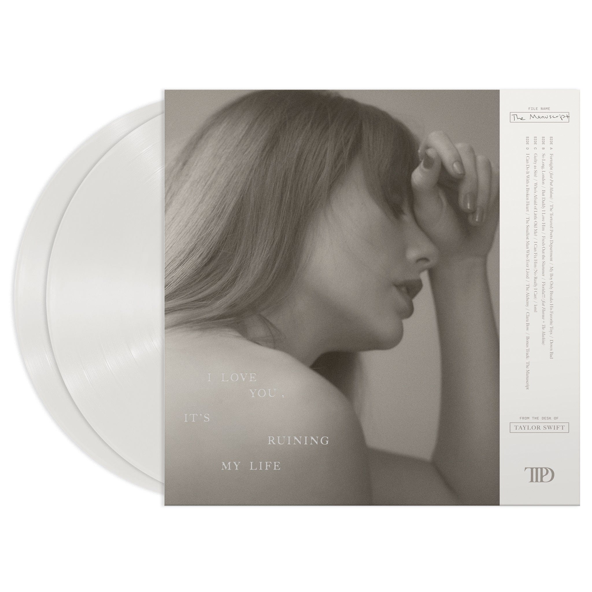 Taylor Swift - The Tortured Poets Department 2LP NEW WHITE VINYL - Image 3