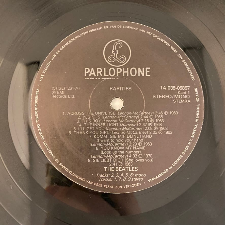The Beatles – Rarities LP USED NM/VG+ 1979 Dutch Pressing - Image 4