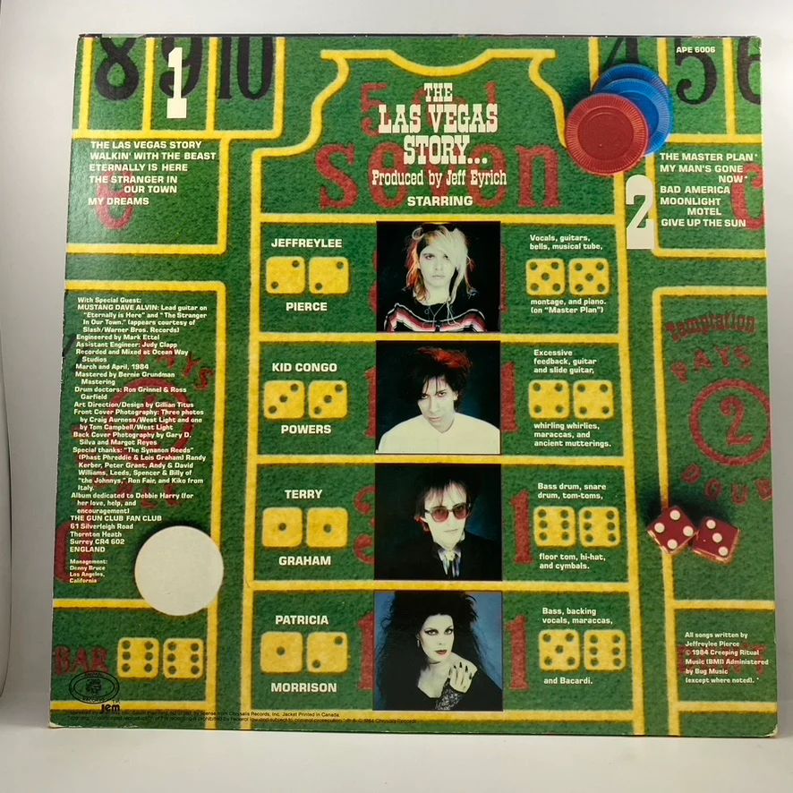 The Gun Club – The Las Vegas Story LP USED Vinyl VG++/VG+ - Image 2