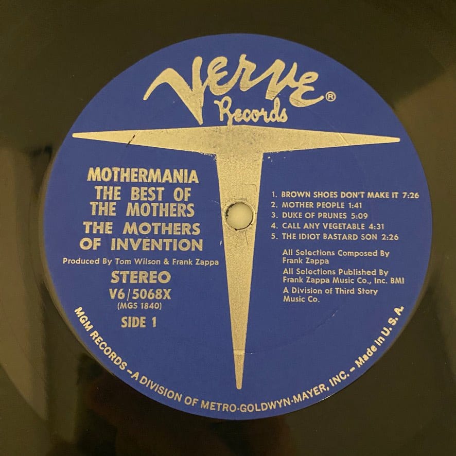 The Mothers Of Invention – Mothermania (The Best Of The Mothers) LP USED VG/VG+ - Image 3