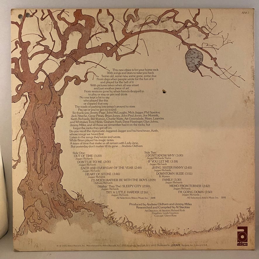 The Rolling Stones – Metamorphosis LP USED VG++/VG - Image 2