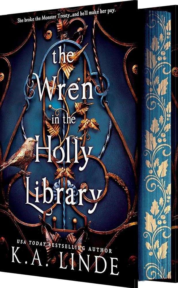 The Wren in the Holly Library (Deluxe Limited Edition) by K.A. Linde - Hardcover