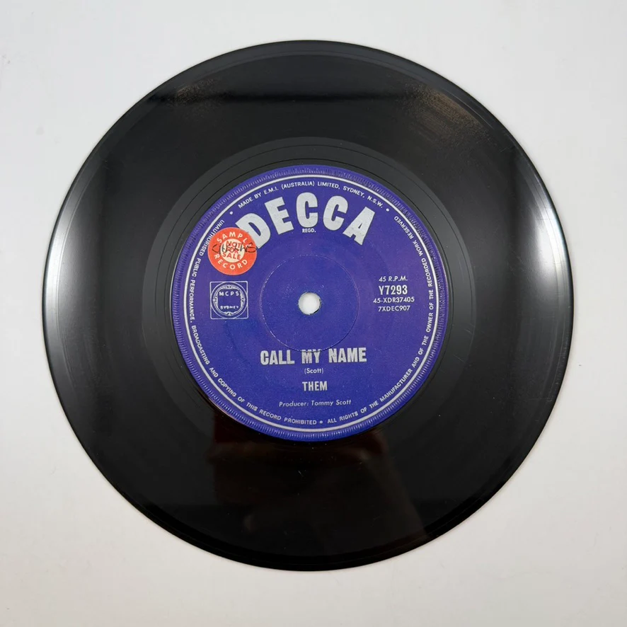 Them – Call My Name 7" USED Vinyl VG+/Generic - Image 3