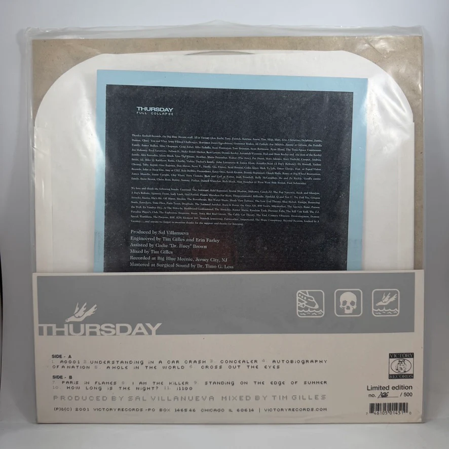 Thursday – Full Collapse LP USED Vinyl NM/VG++ Original Pressing - Image 2