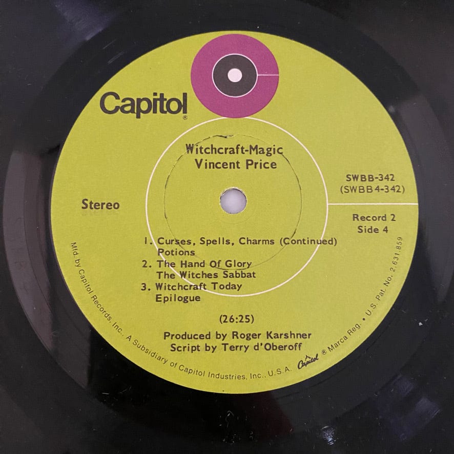 Vincent Price – Witchcraft - Magic: An Adventure In Demonology 2LP USED VG+/VG 1969 Pressing - Image 11