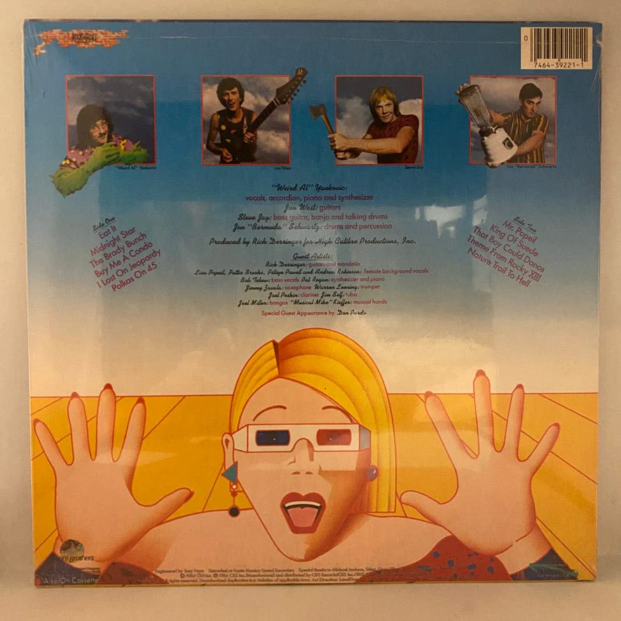 "Weird Al" Yankovic – In 3-D LP USED NOS STILL SEALED 1984 Pressing - Image 2