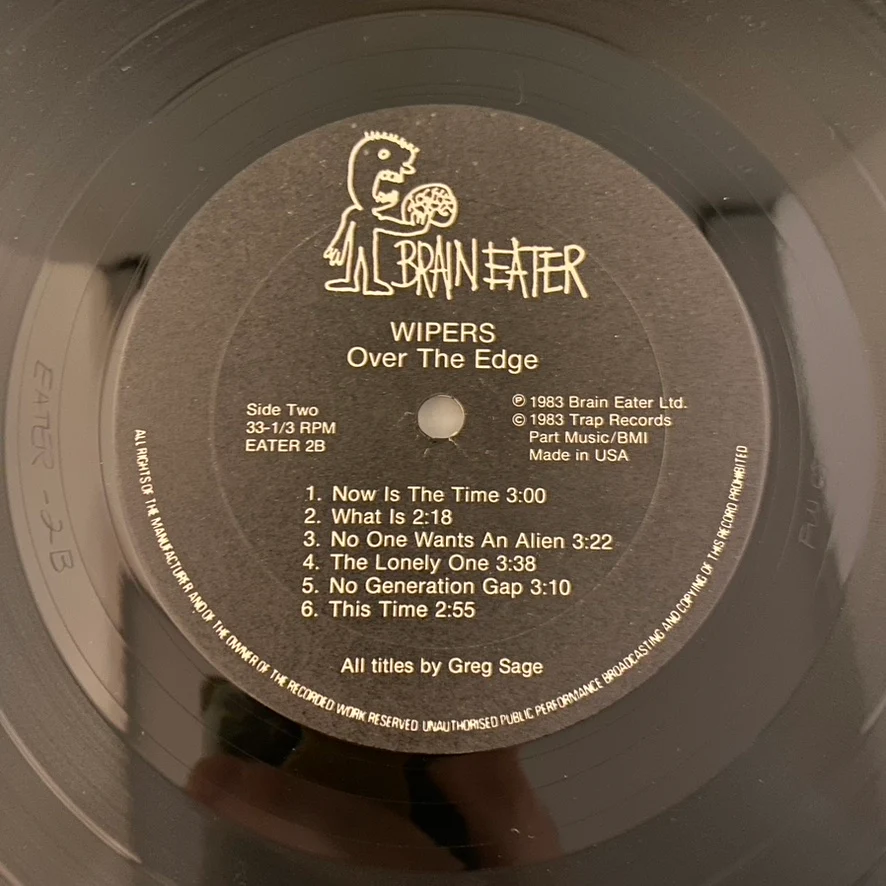 Wipers – Over The Edge LP USED VG++/VG++ 1983 Original Pressing - Image 7