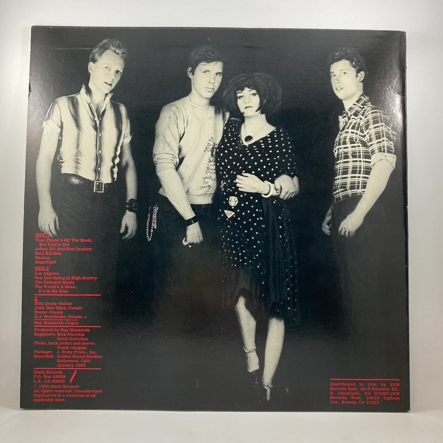 X – Los Angeles LP USED Vinyl VG+/VG+ Original Pressing - Image 2