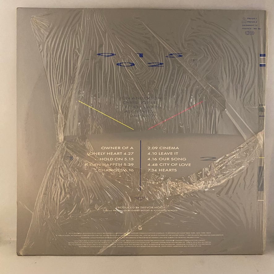 Yes – 90125 LP USED VG++/VG++ German Pressing - Image 2